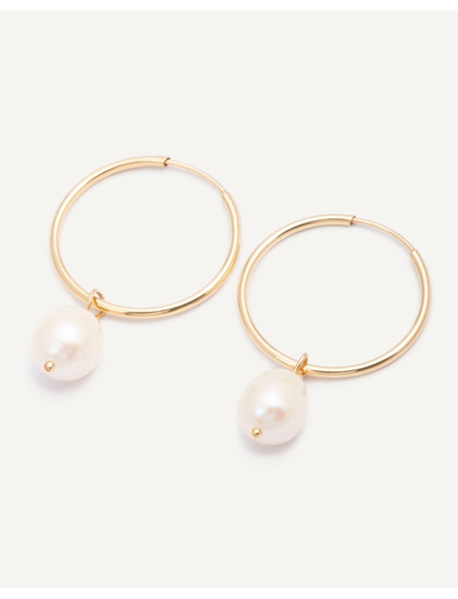 Gold large hoops with...