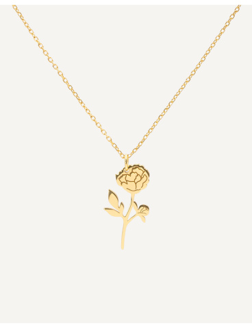 necklace with flower