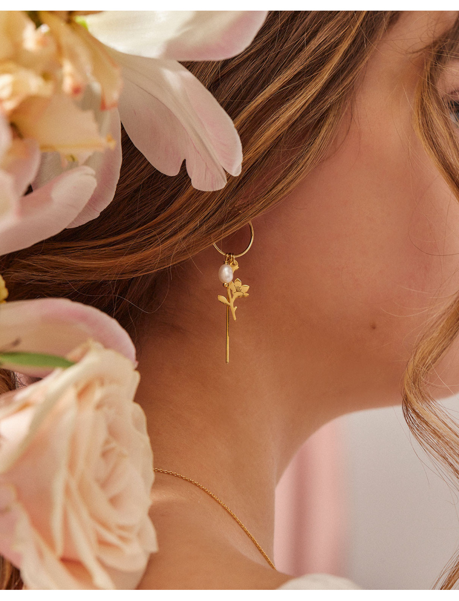 Only You gold-plated earrings