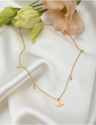 Gold-plated necklace for wedding